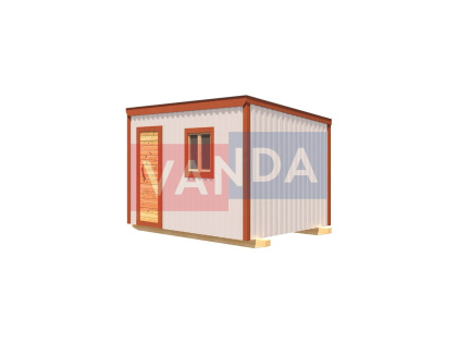 Бытовка деревянная утепленная №1 (вариант 2)